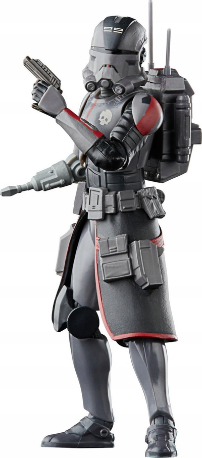 Фигура акциона Star Wars The Black Series Echo The Bad Batch, 15 cm, колекционерска со додатоци, сива и црна