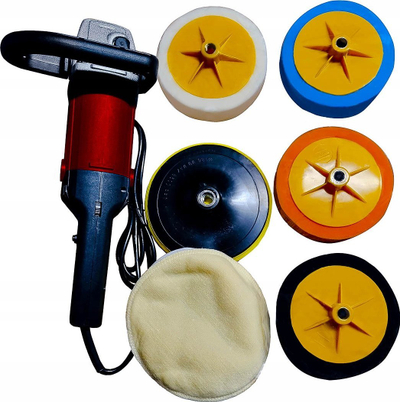 Polirues ekscentrik për vetura Vertex CAR POLISHER, 180mm, 1400W, portokalli