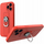 Maskë telefoni Hurtel Silicone Ring Case për Xiaomi Redmi Note 11 Pro, unazë 360°, mbajtëse stand, e kuqe