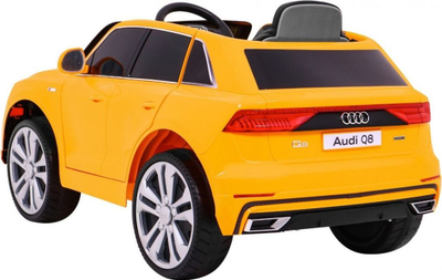 Makina elektrike për fëmijë Audi Q8 LIFT, 109x66x55cm, 12V, e verdhë