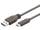 Kabllo USB M-CAB 7001308, USB A me USB C, 1 m, e zezë