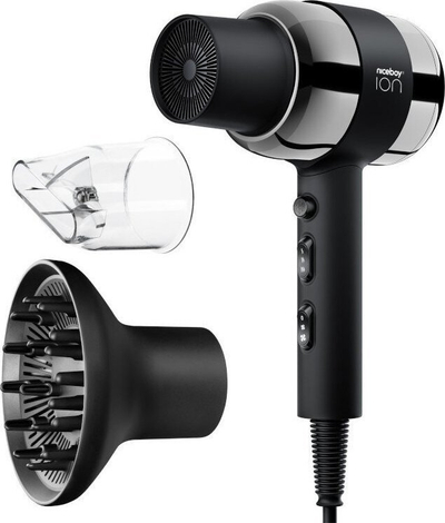Tharëse flokësh Niceboy Ion AirSonic Pro, 2200W, jonizim, e zezë