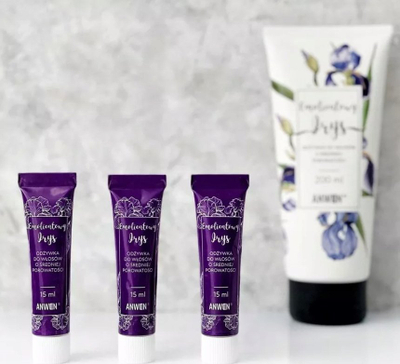 Balsam flokësh Anwen Emollient Iris, për porozitet mesatar, 15ml