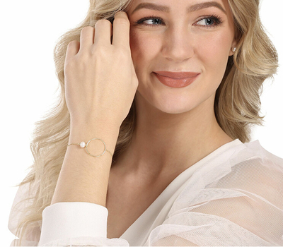 Byzylyk për femra JwL Luxury Pearls JLO858, i artë