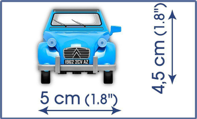 Blloqe ndërtimi Cobi Citroen 2CV Type AZ 1962 (24511), 82 elemente, kaltër