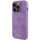Kllëf telefoni Guess 4G Leather për iPhone 15 Pro Max, TPU, vjollcë