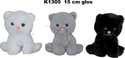 Lodër pelushi Sunday Bikes Cat With Sound, 15cm, me zë, ngjyra MIX