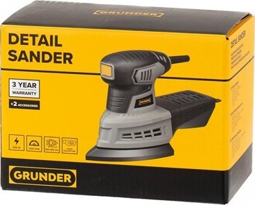 Brushe elektrike Grunder Mouse Sander, 200W, formë delta, e kuqe