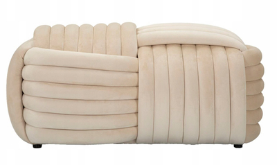 Stol velvet Softy Cream Bench, 90x45x45 cm, krem