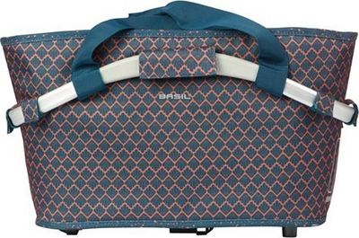 Shportë e pasme biçiklete Basil Carry All MIK, 22L, poliester kundra ujit, blu navy