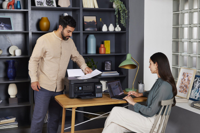 Printer multifunksion Epson EcoTank ET-4800, Inkjet A4, Wi‑Fi, i bardhë