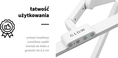 Ламба за маса Treatment Lamp Glow L03, меко осветлување, бела