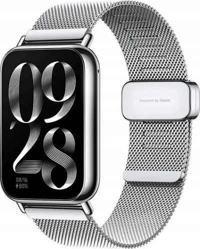 Rrip dore Xiaomi Milanese Quick Release për Smart Band 8 Pro, magnetik, argjendtë