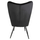 Kolltuk me stol këmbësh Crawley 70x57x103Hcm (HM8918.04), zezë