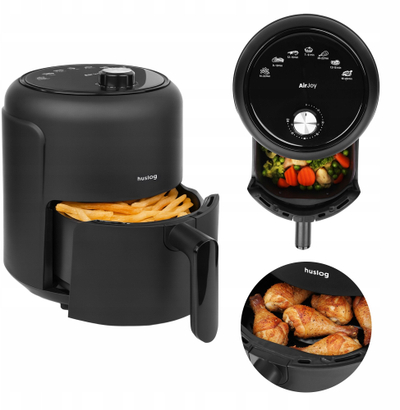 Fritezë ajri Huslog AirJoy, 2.3L, 1000W, e zezë