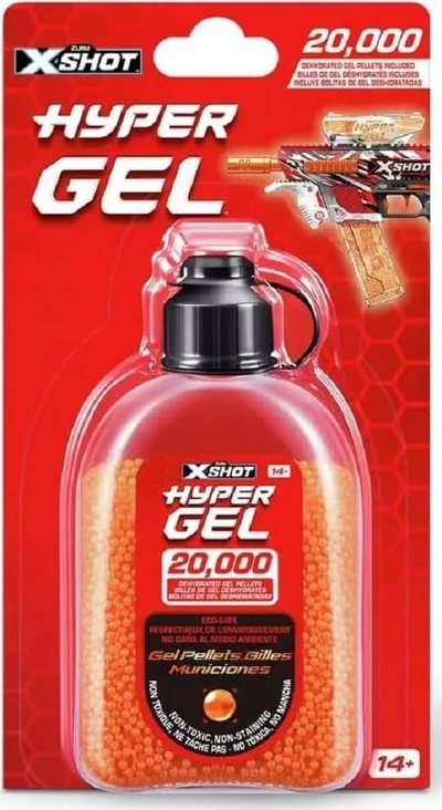 Mbushje pelleta geli XSHOT Hyper Gel 20000, jo toksike, portokalli
