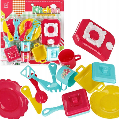 Set loje kuzhine MEGA CREATIVE 526084, ena dhe aksesore kuzhine, shumëngjyrësh