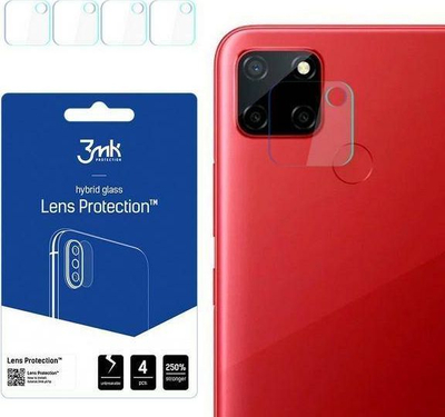Mbrojtës kamere 3mk Lens Protection, set me 4 copa, për Realme C12, transparent