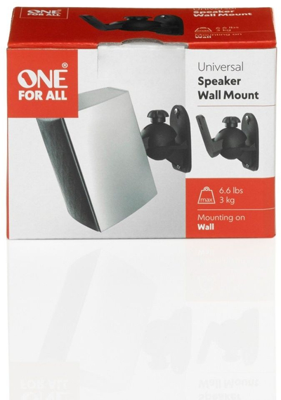 Mbajtëse muri për bokse One For All WM5330, universale, deri 3 kg, e zezë