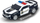 Makinë policie Carrera: Chevrolet Camaro Sheriff, 19 x 17 x 3 cm, e bardhë / zezë