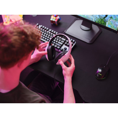 Kufje gaming Trust GXT415P Zirox, me kabllo, lidhje 3.5 mm, të bardha