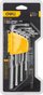 Set çelësa Deli Torx Allen Deli Tools EDL3091, T10-T50, të argjendta