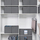Set organizuesish garderobe OSKAR RFB02G-3, x6, prej cope të paendun, gri