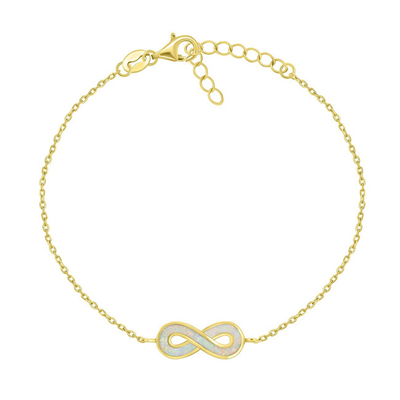 Byzylyk për femra Brilio Silver Infinity BRC208Y, i artë