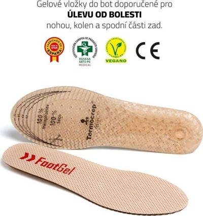 Sholla xheli Footgel Professional Eucalyptus, Termocrep, erë eukalipti, bezhë