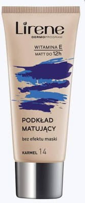 Krem pudër Lirene Nature Matte, Caramel 14, 30 ml