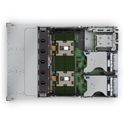 Server rack HPE ProLiant DL385 Gen11, AMD 9115 3.2GHz 16 core, 2x32GB RAM, 8x LFF, 2x1000W, gri