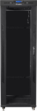 Kabinet rrjeti Lanberg Standing Cabinet 19" FF01-6837-12BL, 37U, mban deri 800 kg, i zi