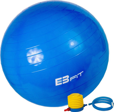Top për ushtrime Energetic Body, 65cm, me pompë për fryerje, i kaltër