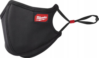 Maskë fytyre Milwaukee me 3 shtresa, set me 3 copë, S/M, e zezë