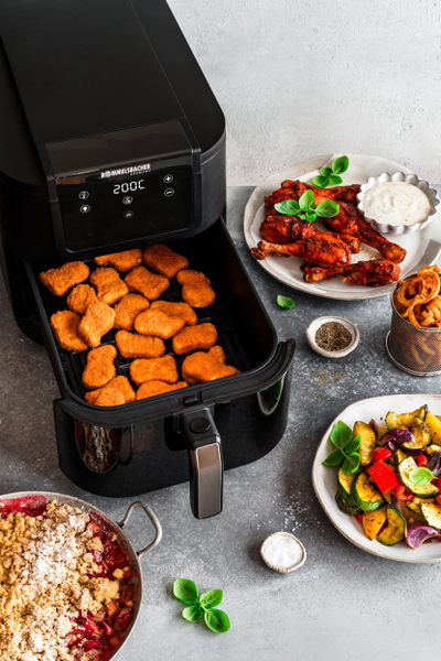 Fritezë me ajër të nxehtë Rommelsbacher FRH 1700 XXL, 1700W, kapacitet i madh, e zezë