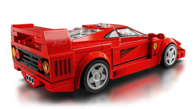 Lodër ndërtimi LEGO Ferrari F40 Supercar, set model ndërtimi, për ekspozim, shumëngjyrëshe