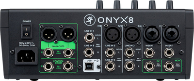 Mikser analog Mackie Onyx8, 8 kanale, USB, i zi