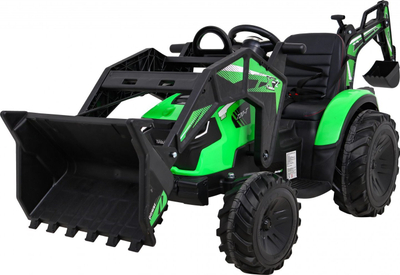 Traktor lodër me bateri Ramiz 720-T, me rimorkjo, për kalamaj, i gjelbër
