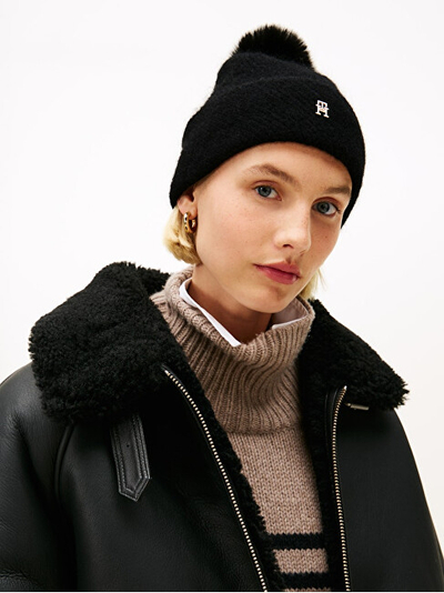 Kapele për femra Tommy Hilfiger, e zezë