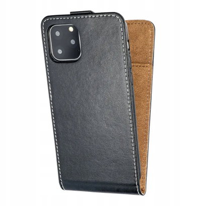 Futrollë libri OEM Slim Flexi Fresh për Samsung A17 Oppo A17k, me kapak flip, me magnet, e zezë