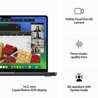 Apple MacBook Pro 14", M3 Pro 12-Core, 18GB, 1TB, 18-Core GPU, Space Black