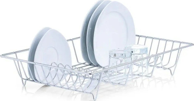 Tharëse pjatash Zeller 24839, metal, 48 cm, e argjendtë