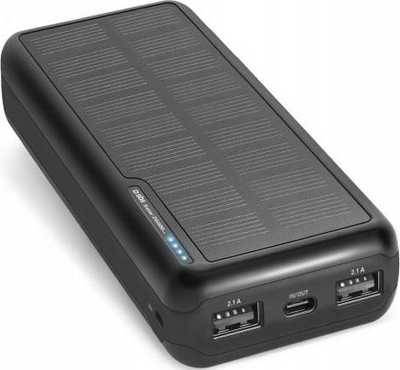 Powerbank solar SBS 20000mAh, 2 porta USB, i zi