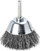 Furçë kupë teli Milwaukee Crimped, 50mm, bosht 6mm, metalike