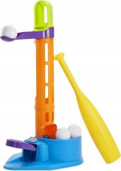 Set bejzbolli për kalamaj Little Tikes 3 in 1 Triple Splash T Ball, me 3 topa