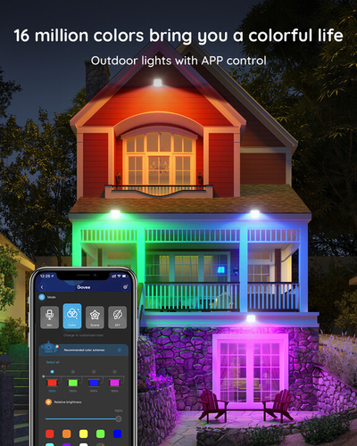LED лента SMART Govee Flood Lights, 4 парчиња - за отворено