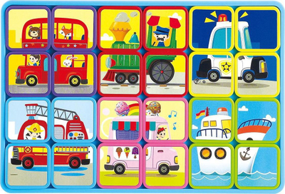 Puzzle magnetik për kalamaj PlayGo Infant &amp; Toddler, set me 3 puzzle, shumëngjyrëshe