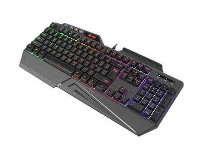 Tastierë Fury Skyraider, USB, RGB, membranë, e zezë