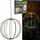 Lampë kopshti Saska Garden, sferike varëse 30cm, me diell 120 LED, shumëngjyrëshe