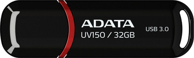 USB ADATA UV150, 32GB, USB 3.0, e zezë